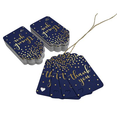 Etiquetas de Papel com Foil para Lembranças de Festas e Casamentos - Inkdotpot 50 Etiquetas Metalizadas / Azul - Prata