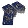Etiquetas de Papel com Foil para Lembranças de Festas e Casamentos - Inkdotpot 50 Etiquetas Metalizadas / Azul - Prata