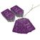 Obrigado Por Celebrar Comigo, Etiquetas de Papel para Lembrancinha de Aniversário com Foil Artesanal para Pendurar - Inkdotpot 100 Etiquetas Metalizadas / Roxo - Prata