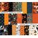 Bloco de 25 Folhas de Papel Texturizado Halloween para Scrapbook, Lado Único, Papel Cartão Colorido para Scrapbooking e DIY - Inkdotpot 15,24 Cm × 15,24 Cm / Multicolorido
