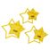 Traceease Molde Estrela de 5 Pontas, Conjunto de 3 Estênceis (7,6/10,2/12,7 cm) para Quilting, Costura e Patchwork DIY - KB Amarelo