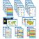 Pôster Educacional Traceease para Ensino Fundamental, c/ 25 Laminados Infantis: Mapas EUA e Mundo, Sistema Solar, Matemática - IBA Crafts 21,59 Cm × 27,94 Cm / Multicolorido