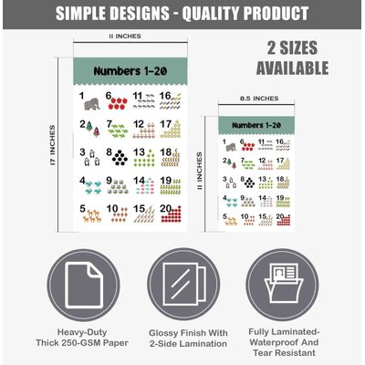 Cartazes Traceease para Ensino Fundamental, Pacote 25 Laminados, Mapas EUA e Mundo, Sistema Solar, Matemática e Mais - IBA Crafts 27,94 Cm × 43,18 Cm / Multicolorido