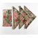 Guardanapos Canvas de Algodão Bege, Jogo com 12, 51 cm, Estampa Floral, Duráveis, Absorventes para Jantar, Festas e Decoração - Vargottam 50,8 Cm × 50,8 Cm – Pacote Com 12 Peças / Bege