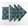 Guardanapos Designer Canvas Algodão, Conj. 12, 51 cm, Estampa Paisley Tons Azuis, Duráveis e Absorventes, Lavável à Máquina - Vargottam 50,8 Cm × 50,8 Cm – Pacote Com 12 Peças / Azul