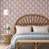 Papel de Parede Vinil Adesivo Étnico Paisley Rosa para Quarto e Sala - S4Sassy 63,5 cm (L) × 304,8 cm (C) / Rosa - Vinil Liso