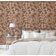 Revestimento de Parede Autoadesivo Removível, Ramo Botânico Marrom, Mural Instantâneo para Quarto, Banheiro, Lavanderia, Closet - S4Sassy 63,5 cm (L) × 304,8 cm (C) / Marrom - Vinil Liso
