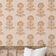 Papel de Parede Adesivo Vinílico, Floral Étnico Removível, Impermeável para Quartos e Salas - Bege - S4Sassy 63,5 cm (L) × 304,8 cm (C) / Bege - Vinil Liso