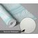 Papel de Parede Vinílico Autoadesivo Moderno Listras de Samambaia Urban Chic Impermeável Azul Removível para Quartos e Salas - S4Sassy 63,5 cm (L) × 914,4 cm (C) / Azul - Vinil Texturizado