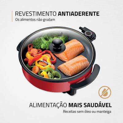 Panela Elétrica Mondial Multicook Red PE-28 220