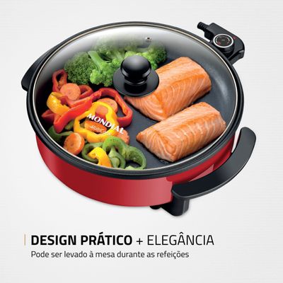 Panela Elétrica Mondial Multicook Red PE-28 220