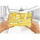 Molde Arquitetônico Traceease, Estêncil Plástico Profissional com Símbolos de Móveis e Recortes Padronizados, 24,1 cm x 15,2 cm - Inkdotpot Amarelo