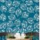 Papel de Parede Autoadesivo Folhas Abstratas Vinil Impermeável Azul Removível Ideal para Inquilinos Quarto/Sala de Jantar - S4Sassy 63,5 cm (L) × 914,4 cm (C) / Azul - Vinil Liso