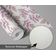 Papel de Parede Autoadesivo com Estampa de Samambaia Botânica Rosa, Vinil Removível DIY para Parede de Entrada, Decoração - S4sassy 63,5 cm (L) × 609,6 cm (C) / Rosa - Vinil Texturizado