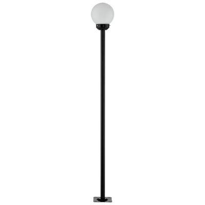 Poste para Praça Jardim Iluminação Externa 2m Alumínio Preto Global Dital sem Globo