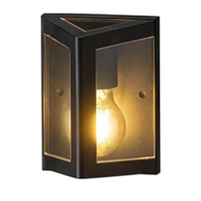 Luminária Arandela de Parede Triangular Preta Termoplástico Smart Dital  Varanda Fachada