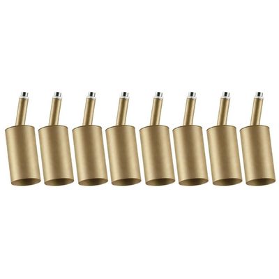 Kit 8 Spots para Trilho Perfilado Direcionável Mr11 Alumínio Dourado Neo Dital Iluminação Interna