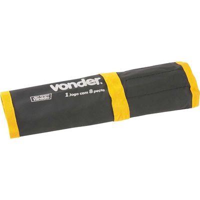 Jogo de chaves fixas 6 mm a 22 mm cromadas VONDER