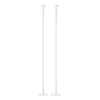 Kit 2 Postes Luminária para Jardim Alumínio 1,89m Iluminação Externa Global Dital Branco sem Globo