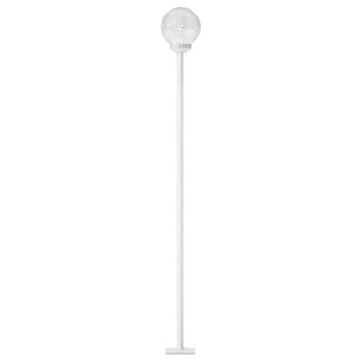 Kit 2 Postes Luminária para Jardim Alumínio 1,89m Iluminação Externa Global Dital Branco sem Globo