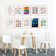 Traceease 10 Cartazes Educativos Laminados: Alfabeto/Números/Formas/Emoções/Sistema Solar|Sala/Pré-Escola/Ensino em Casa/Bebê - IBA Crafts 22,86 Cm × 30,48 Cm / Multicolorido