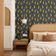 Papel de Parede Estampa Safari de Leopardo Selva Removível Vinil Autoadesivo Decorativo para Quarto e Sala Azul - S4Sassy 63,5 cm (L) × 609,6 cm (C) / Azul - Vinil Liso