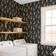 Papel de Parede Estampa Safari de Leopardo Selva Removível Vinil Autoadesivo Decorativo para Quarto e Sala Azul - S4Sassy 63,5 cm (L) × 609,6 cm (C) / Azul - Vinil Liso
