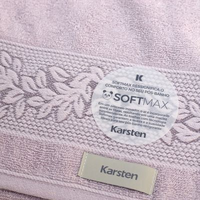 Toalha Banho Provence 135X70Cm 430G/M2 Roxo Malva - Karsten
