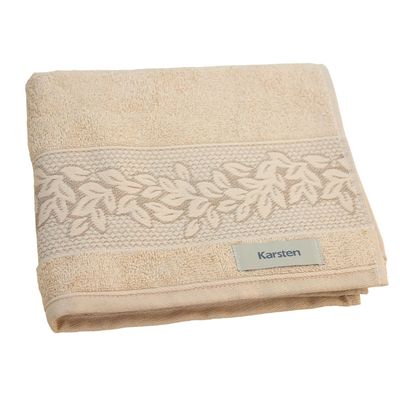 Toalha Rosto Provence 80X48Cm 430G/M2 Bege Grão - Karsten