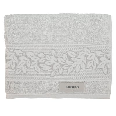 Toalha Rosto Provence 80X48Cm 430G/M2 Cinza Platina - Karsten