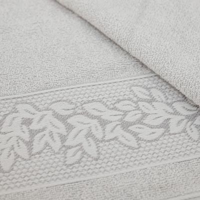 Toalha Rosto Provence 80X48Cm 430G/M2 Cinza Platina - Karsten