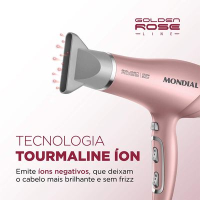 Secador de Cabelos, Mondial, Golden Rose, 2200W, BIVOLT - SC-32-BI