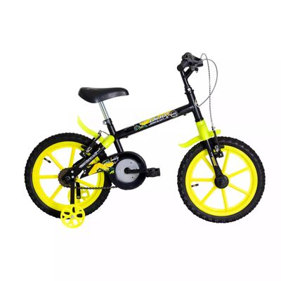 Bicicleta A16 Dino Amarelo e Preto TK3