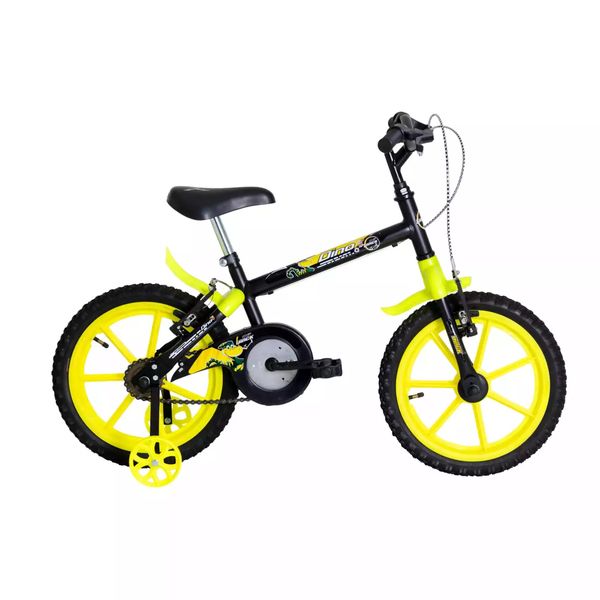 Bicicleta A16 Dino Amarelo e Preto TK3