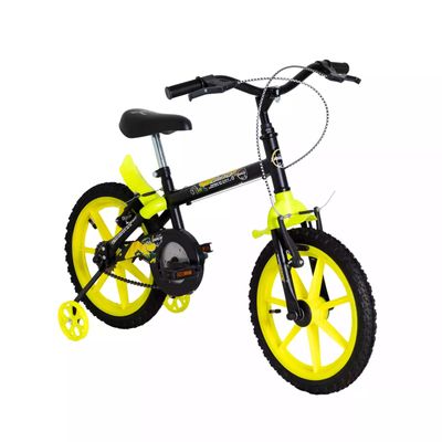 Bicicleta A16 Dino Amarelo e Preto TK3