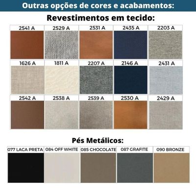 Sofá 3 Lugares Mh-4205 Herval 235 Cm (larg) Madeira Maciça Estofado Bege Base Laca Fosca Grafite