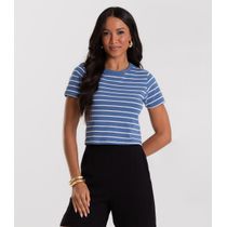Blusa Feminina em Cotton Leve Rovitex Azul