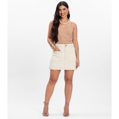 Blusa de Alça Infinita Cor Bege G / Bege
