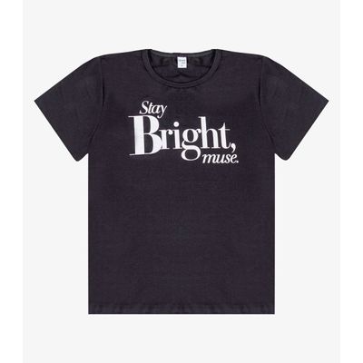 Blusa Feminina Com Estampa Infinita Cor Preto GG / Preto