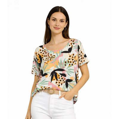 Blusa Feminina Com Estampa Rotativa Infinita Cor Branco GG / Branco