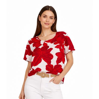Blusa Feminina Com Estampa Rotativa Infinita Cor Branco GG / Branco