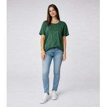 Blusa Feminina Estampa E Costa Maior Infinita Cor Verde