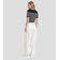 Blusa Feminina Em Tricot Listrado Dianna Preto GG / Preto