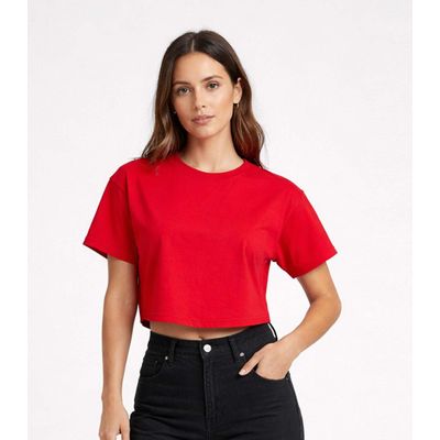 Blusa Feminina Com Manga Deslocada Infinita Cor Vermelho GG / Vermelho