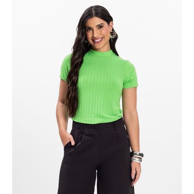 Blusa Feminina em Malha Delicate Infinita Cor Verde P / Verde