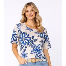 Blusa Feminina em Ribana Canelada Infinita Cor Bege