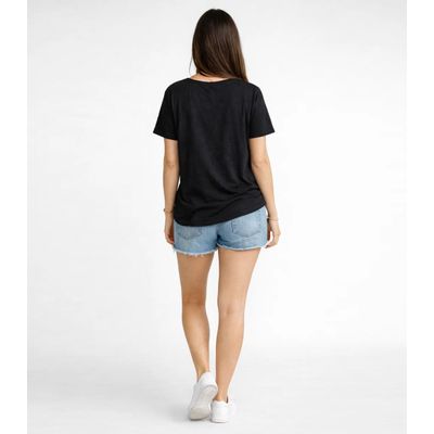 Blusa Feminina Estampa E Costa Maior Infinita Cor Preto P / Preto
