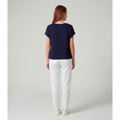 Blusa Feminina em Visco Tricot Infinita Cor Azul GG / Azul