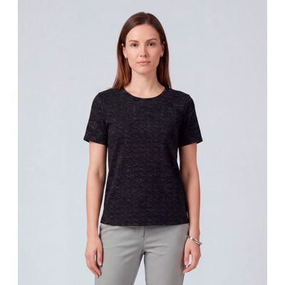 Blusa Feminina Básica Infinita Cor Preto P / Preto