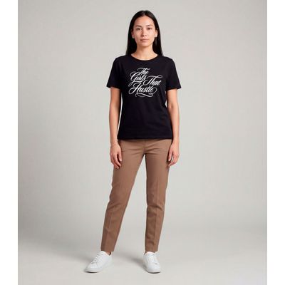 Blusa Feminina Com Estampa Localizada Infinita Cor Preto G / Preto